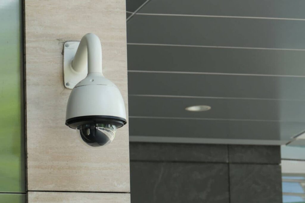 Security camera installed at a high-security facility in Northern Colorado